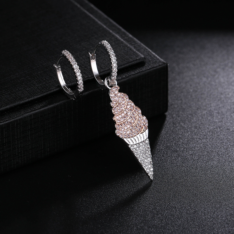 Adam APM Earrings Earrings Meteor Cactus Ice Cream Lip Rocket Love S925 Sterling Silver Earrings Female