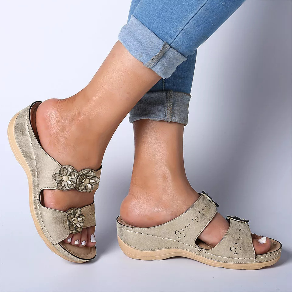 Rhinestone Slide Sandals, picture 2 of 8