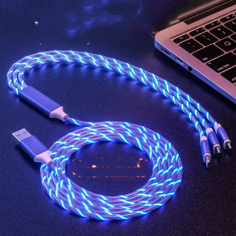 One for Three Streamer Data Cable Colorful Marquee