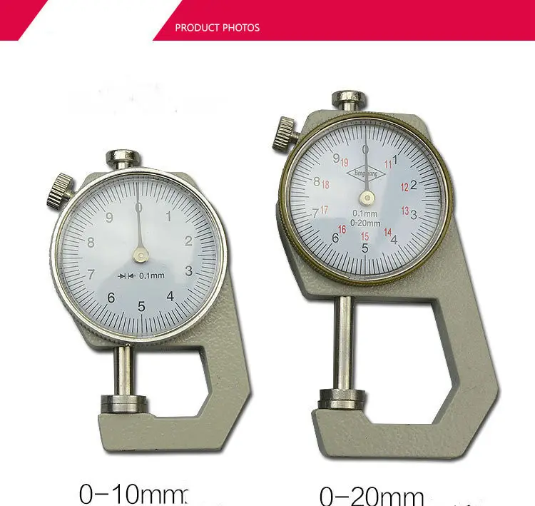 Mm Dial Thickness Gauge Leather Paper for Film