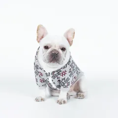 Teddy Dog Pattern Print Pet Clothes - Red - View 1