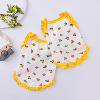Spring And Summer New Pet Clothing Dog Pet Clothing Suspender Skirt Lace Factory Direct Supply