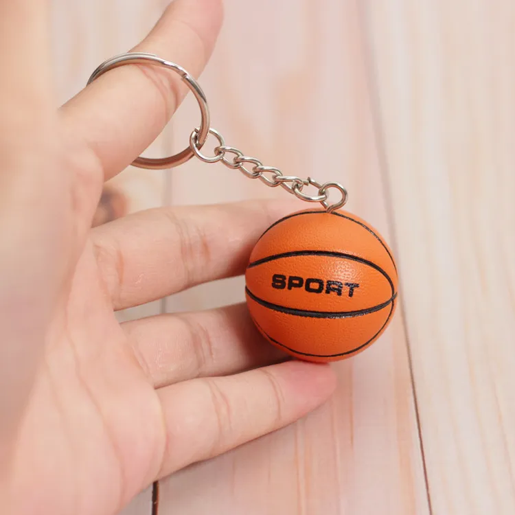 Basketball Football Volleyball Keychain - Glossy Basketball