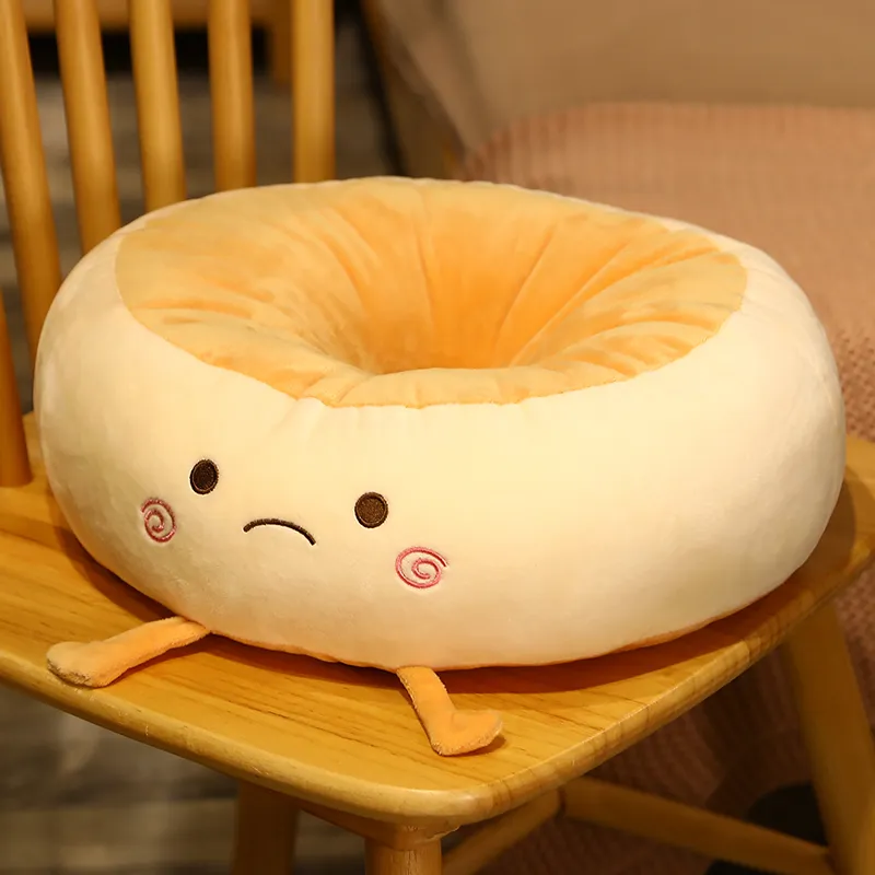 Toast Bread Futon Cushion Home Floor Chair Cushion Plush Office Tatami Pudding Butt Cushion - 1Style
