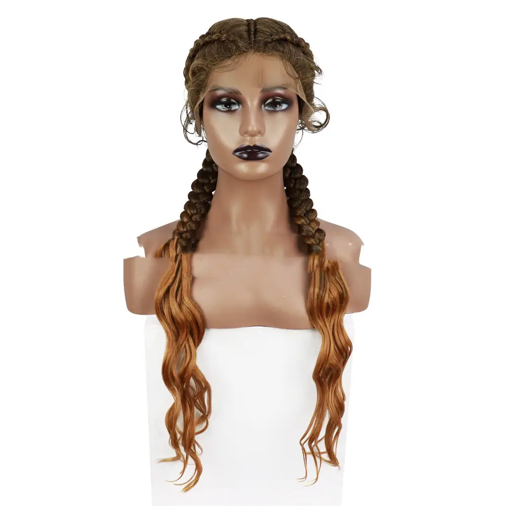 Front Lace Braid Wig Synthetic Fiber Braided
