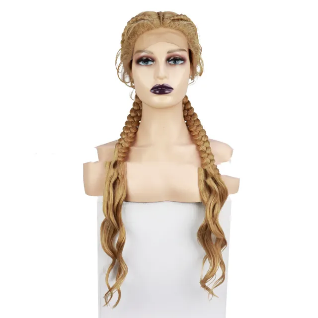 Front Lace Braid Wig Synthetic Fiber Braided Wig 3Style - Shop at LoveMi