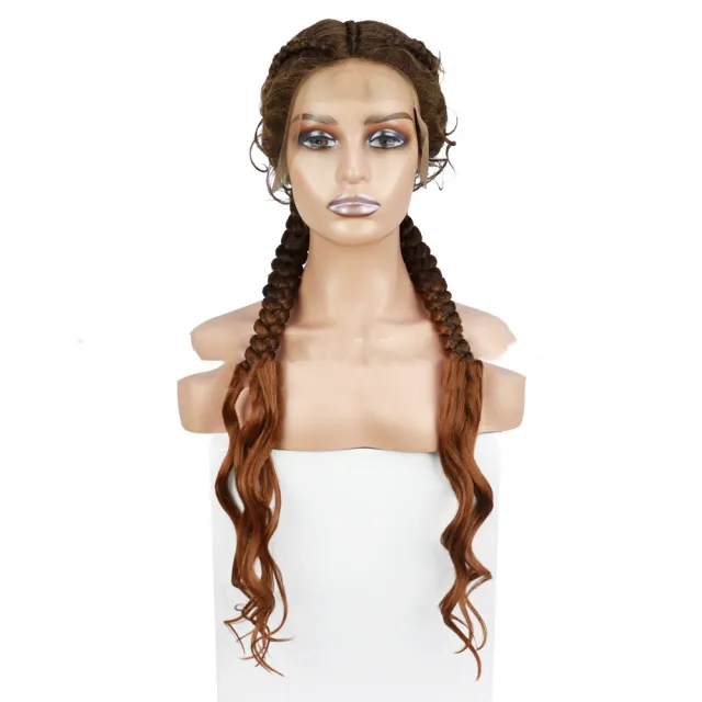 Front Lace Braid Wig Synthetic Fiber Braided Wig 2Style - Shop at LoveMi