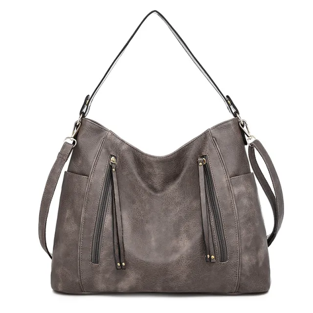 Women's Tote Bag with Crossbody Strap, Gray Grey - Shop at LoveMi