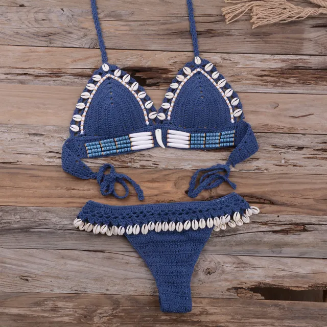 Beach Vacation Split Swimsuit Women Suit Blue - Shop at LoveMi