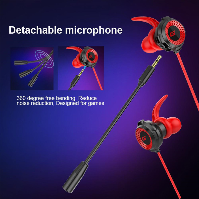 E-sports Headset With Microphone Pluggable Game Mobile Game Earphone - Image 5