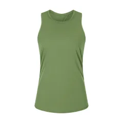 Nude Skin-friendly Lace-up Vest Women's Bow-knot Beauty Back Sports Blouse Yoga Wear - Green - View 1