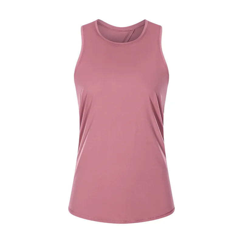 Nude Skin-friendly Lace-up Vest Women's Bow-knot Beauty Back Sports Blouse Yoga Wear - Red