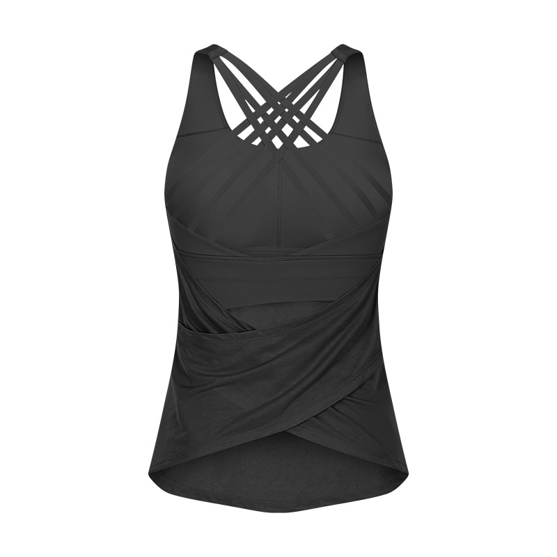 Title 5, New Beauty Back Sports Bra Yoga Vest Fake Two-p...