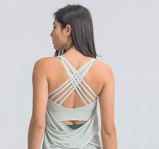 Title 4, Novo Sutiã Esportivo Beauty Back Yoga Vest Fake...