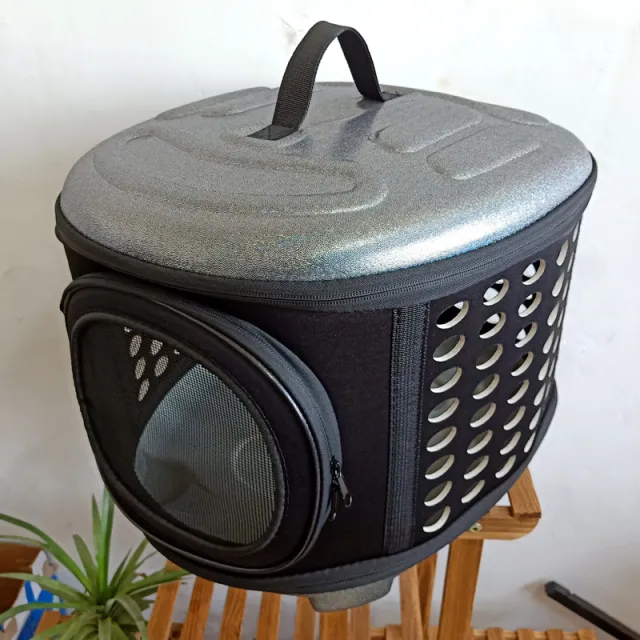 Pet Carrier Bag Portable Outdoor Cat Foldable Dog Travel Pet Bag Puppy Carrying Shoulder Dog Bags Black - Shop at LoveMi
