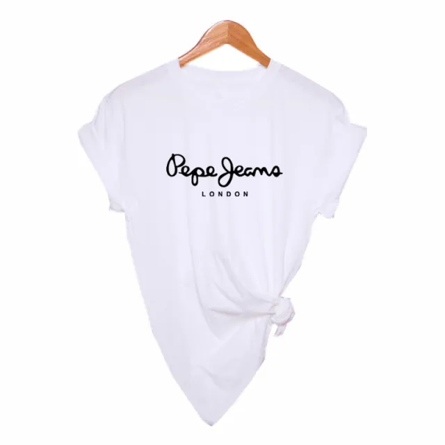 Casual Women'S Printed Letter T Shirt White - Shop at LoveMi