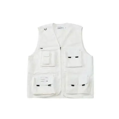 Tooling Vest Thin Section Waistcoat Function Multi pocket Tactical Vest Jacket White - Shop at LoveMi