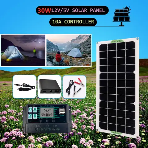 Solar Panel Car Van Caravan Camper Monocrystalline Portable Battery