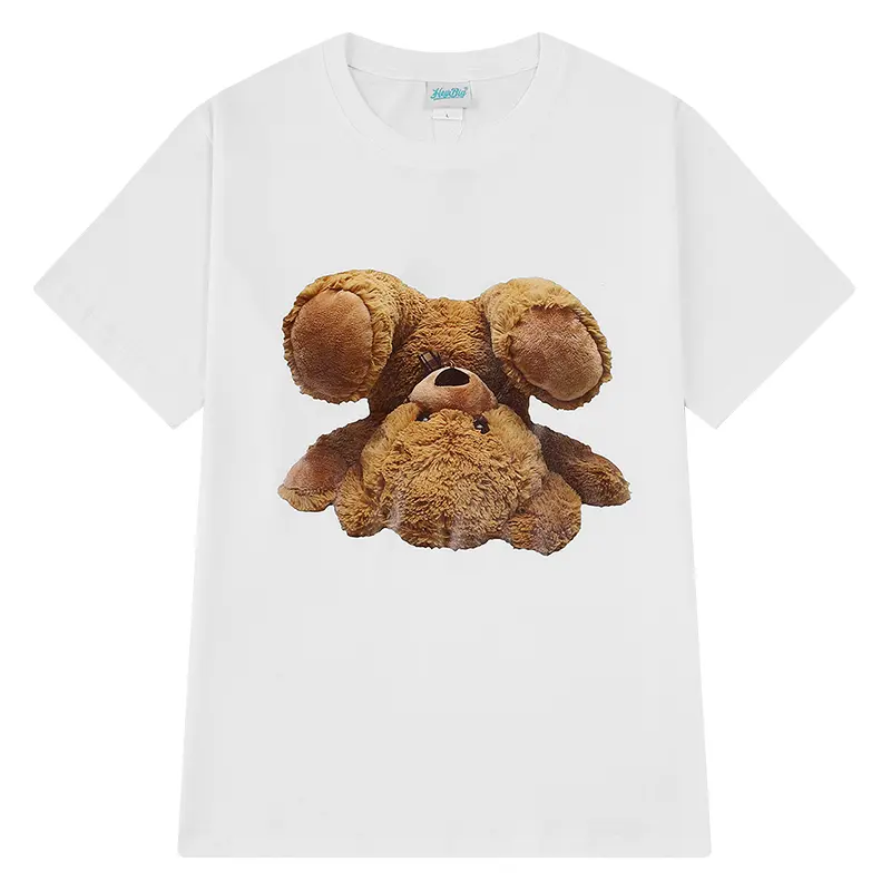 Cartoon Graffiti Bear Short-Sleeved T-Shirt For Men And Women