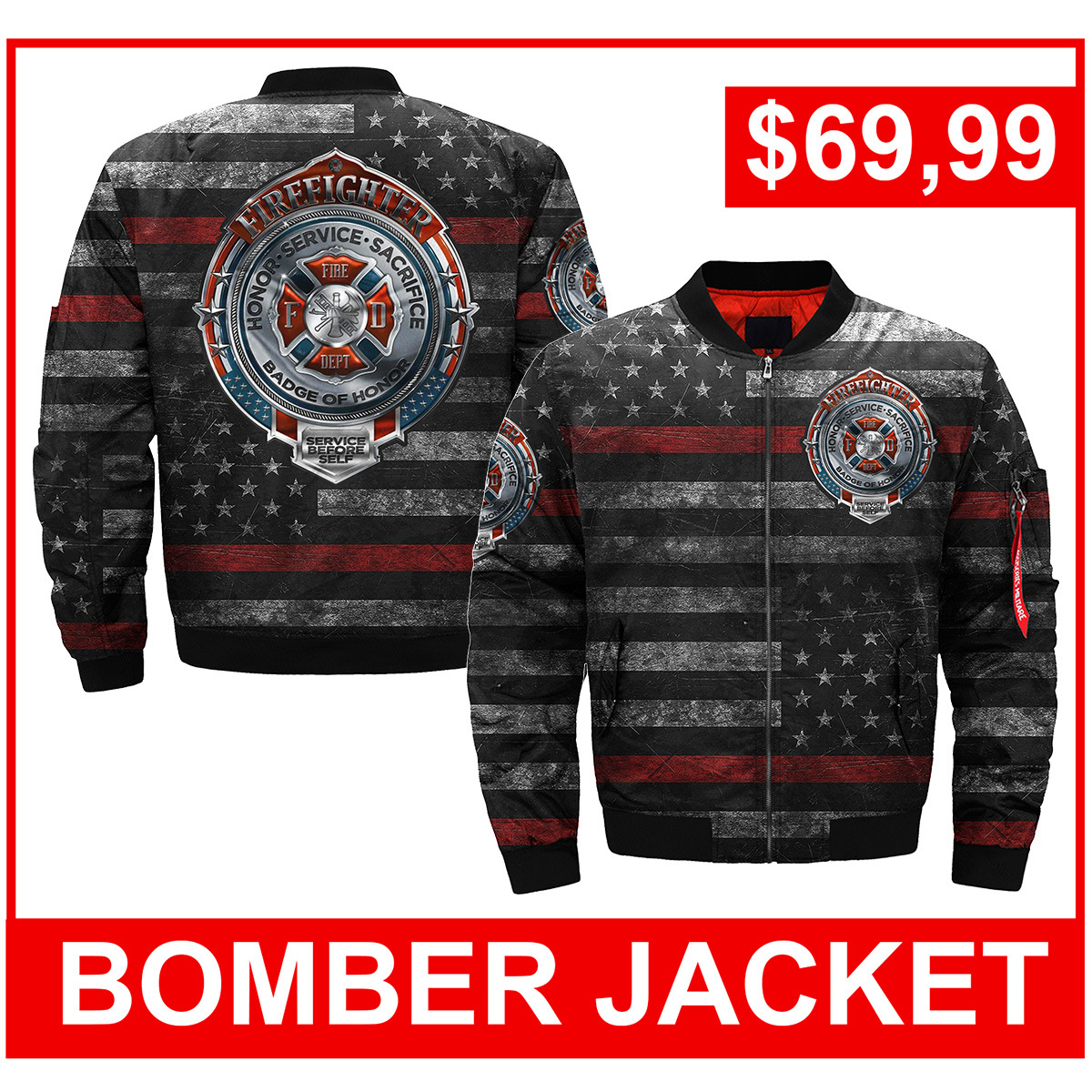 Extra Large European Size Men's Jacket 3D Digital Printing Jacket Zipper Casual Plus Cotton Flight Suit