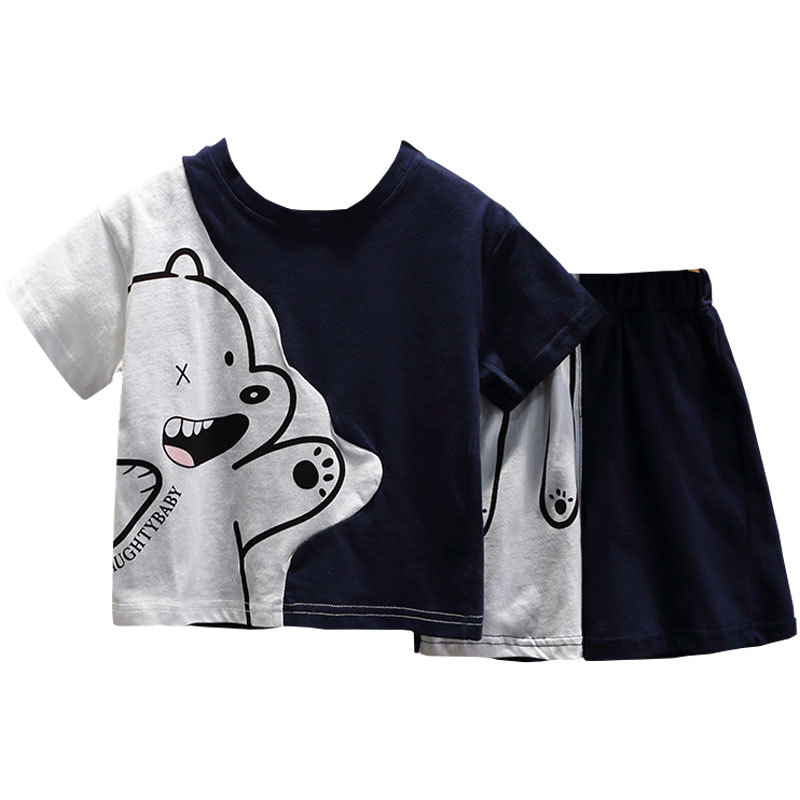 Children'S Korean Version Of The Baby Summer Two-Piece Set