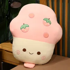 Ice-cream Plush Toy Stuffed Food Soft Doll Fruit Pillow Home Sofa Decor - Pink - View 1