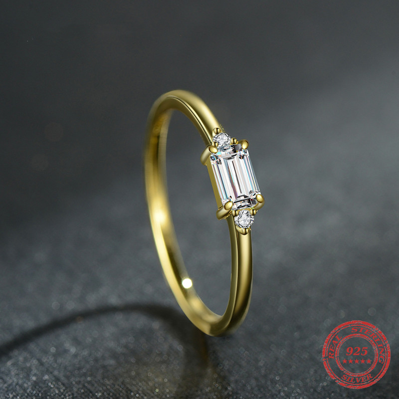 Sterling Silver Temperament Fashion Ins Popular Ring Female Inlaid Zirconium Korean Version Of Wild Net Red Ring