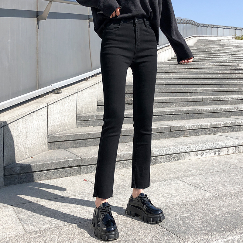 Spring And Autumn Loose High Waist Slim Nine-point All-match Cigarette Pants