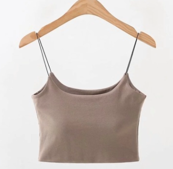 Small Sling Vest For Women''s Outer Wear And Summer Elastic Cotton Mesh Top