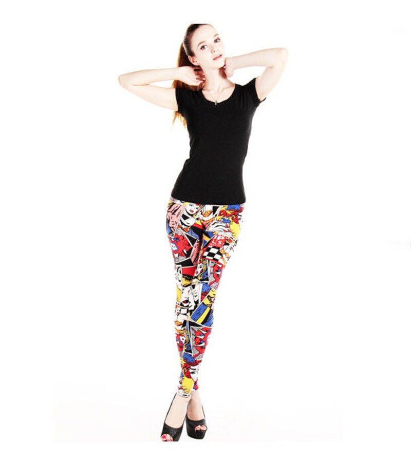 Title 3, Leggings Graffiti con Estampado de Cabeza Human...