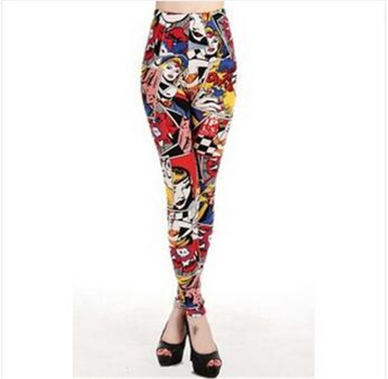 Title 2, Leggings Graffiti con Estampado de Cabeza Human...