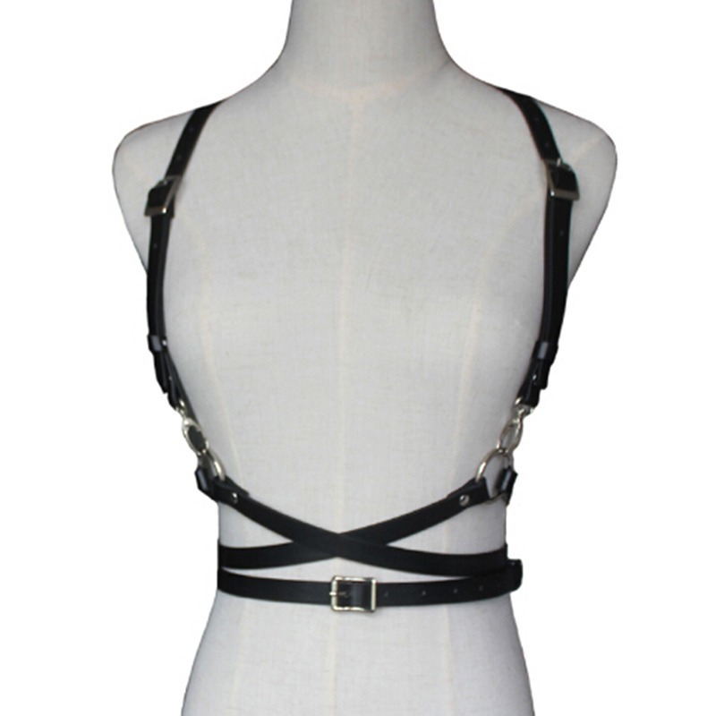 Casual Leather Waistband Straps Personalized Suspenders