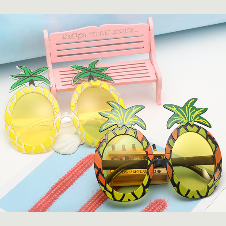 Title 3, Custom Hawaiian Style Pineapple Party Sunglasses