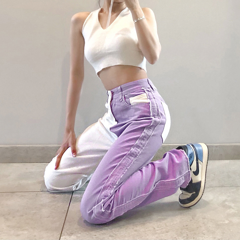 All-match Slimming, Straight, Tall, Personalized Pockets, Ladies Loose Casual Trousers