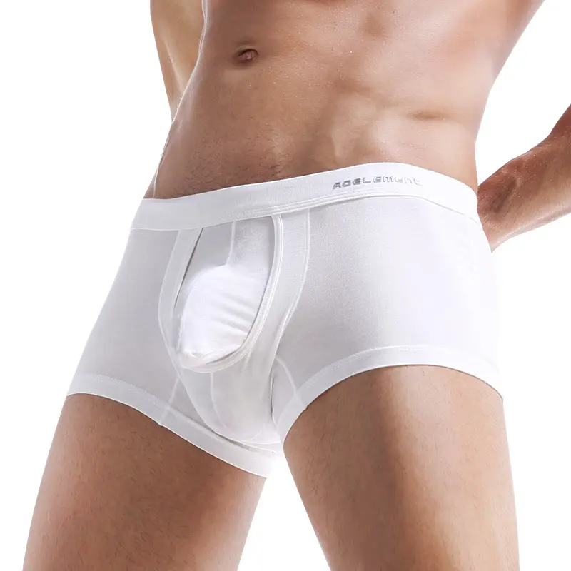 Men's Underwear Youth Solid Color Separated Boxer Bottom