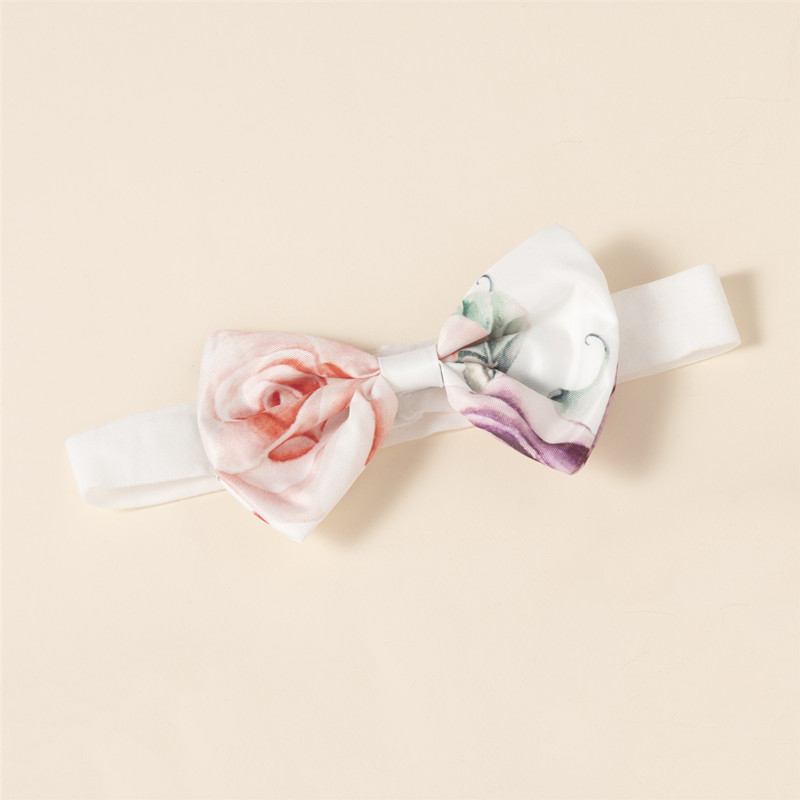 Infant Children's Flower Halter Big V-Neck Romper Dress