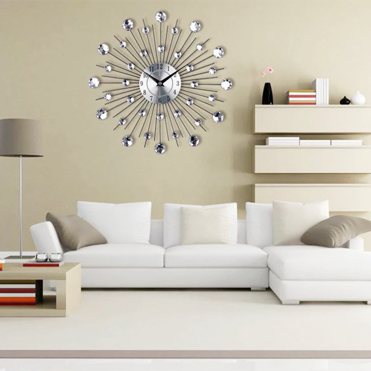 Wall Clock Creative Living Room Decoration Big Clock Simple Round