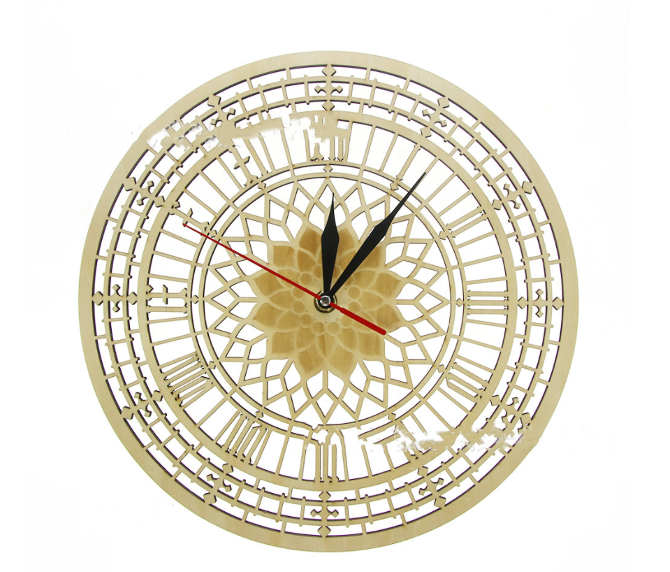 Wooden Wall Clock Custom London Big Ben Style Wall Clock Modern Wall