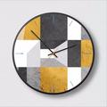 Round Metal Wall Clock, Silent Sweep
