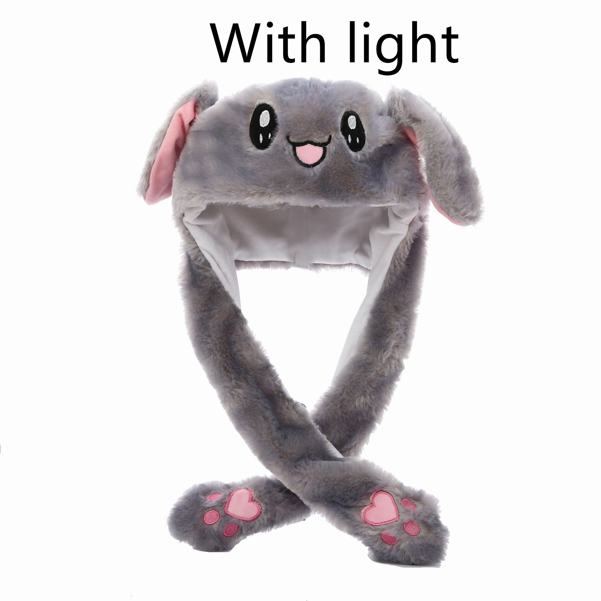 Grey rabbit with light 1pc