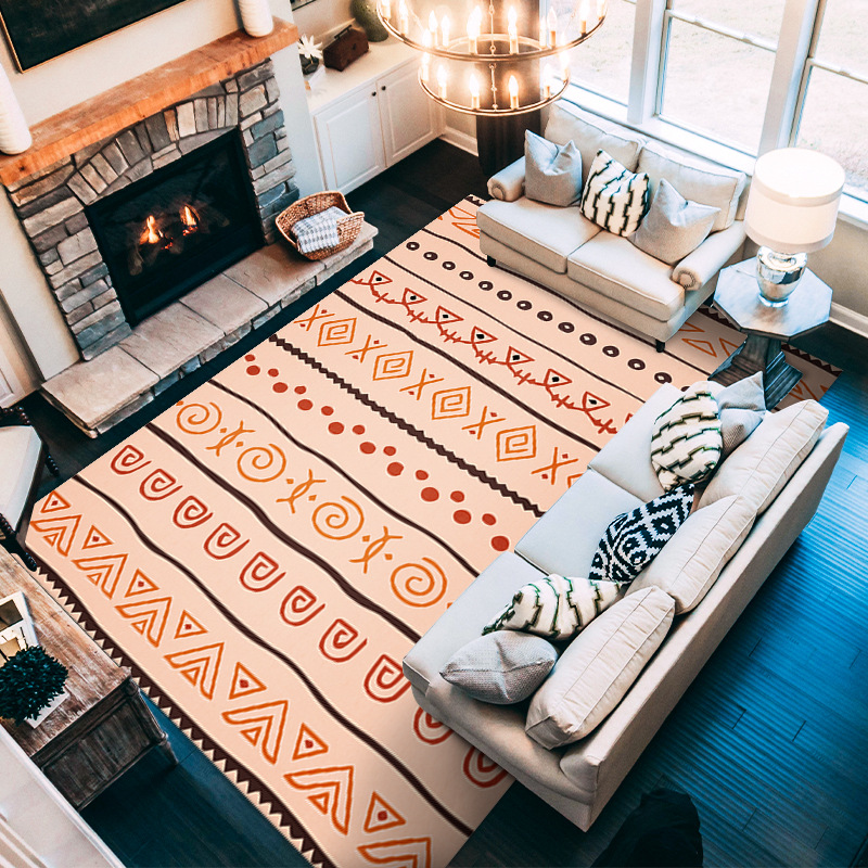 Moroccan Small Area Rug - Living Room Carpet for Coffee Table & Sofa Cushion - Picture 3 of 9
