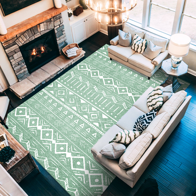 Moroccan Small Area Rug - Living Room Carpet for Coffee Table & Sofa Cushion - Picture 9 of 9