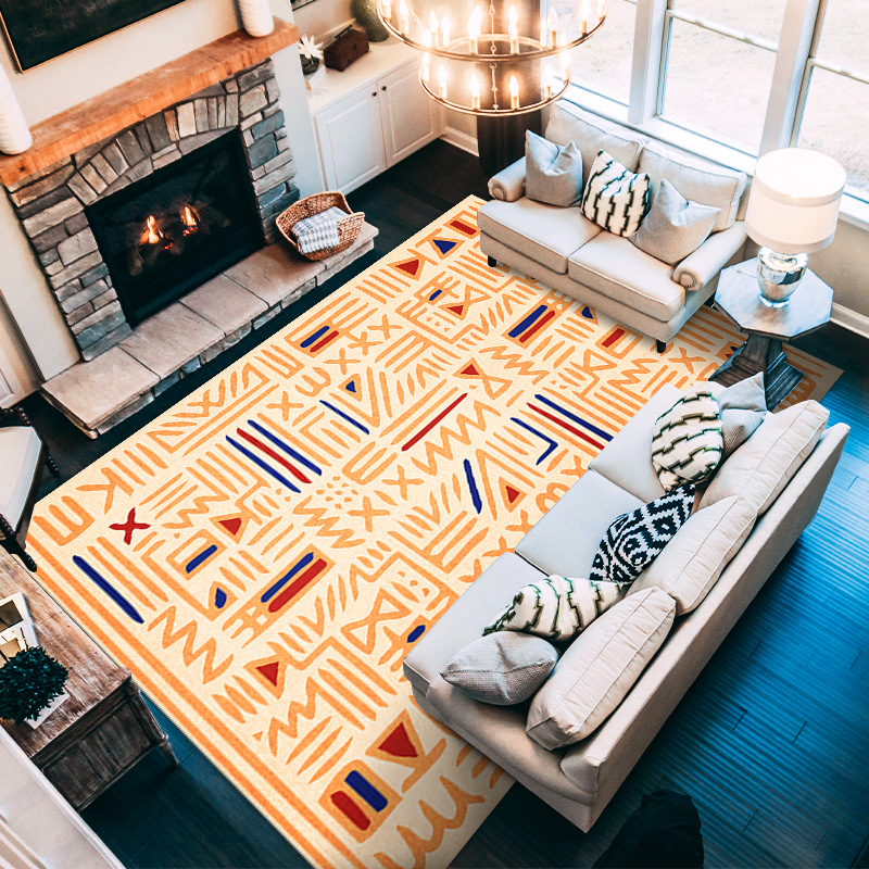 Moroccan Small Area Rug - Living Room Carpet for Coffee Table & Sofa Cushion - Picture 2 of 9