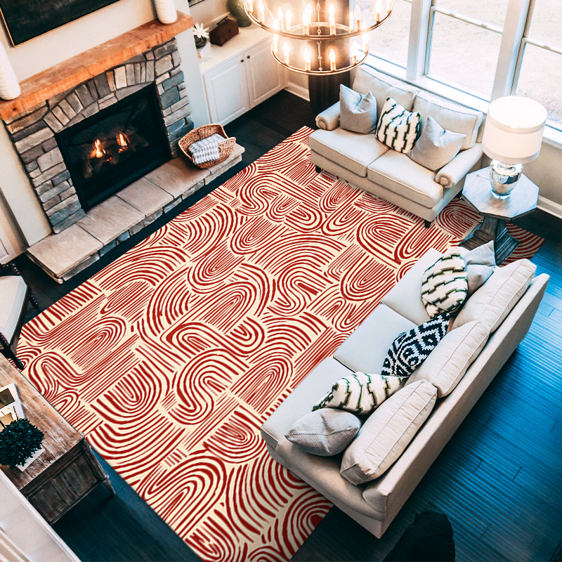 Moroccan Small Area Rug - Living Room Carpet for Coffee Table & Sofa Cushion - Picture 7 of 9