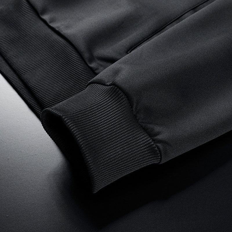 Men's Printed Hooded Cardigan Jacket Suit