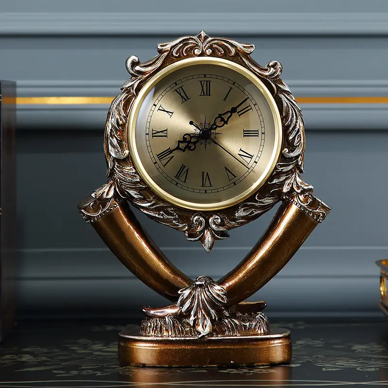 American Silent Pendulum Clock Desktop Elephant Desk