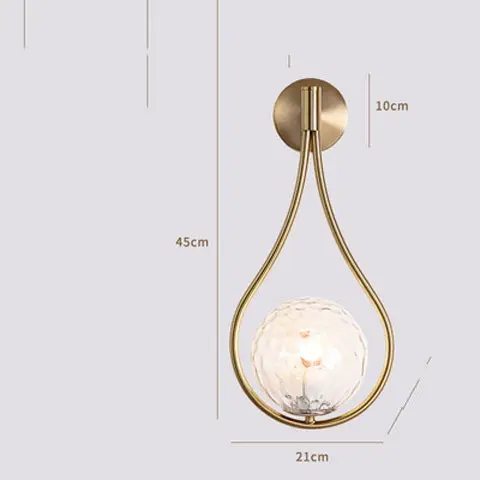 Nordic Wall Lamp Creative Living Room Metal