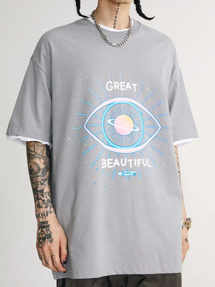 Personalized Dream Eyes Oversize Short-sleeved T-shirt