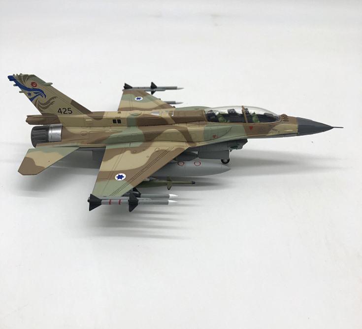 Israeli F-16I Storm Simulation Alloy Fighter Aircraft Model Finished Product F16