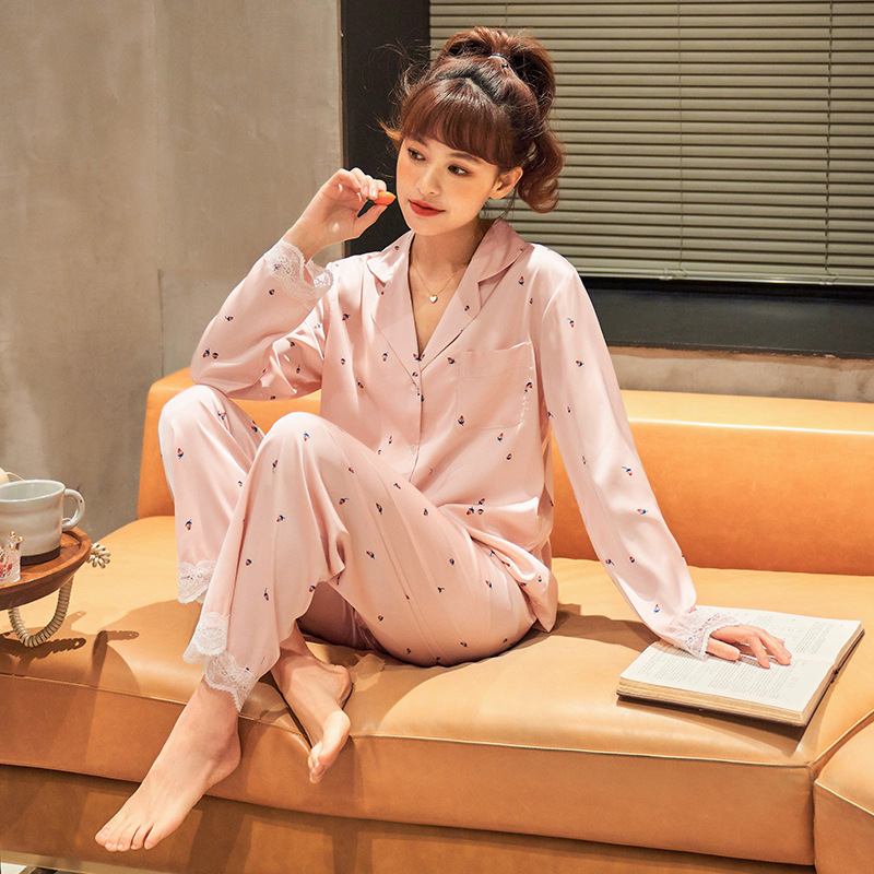 Title 14, Ice Silk Home Wear Lapel Casual